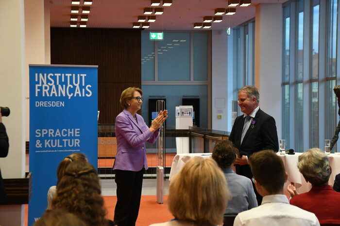 Preisverleihung "Palmes académique" für Prof. Dr. Bernhard Schipp.