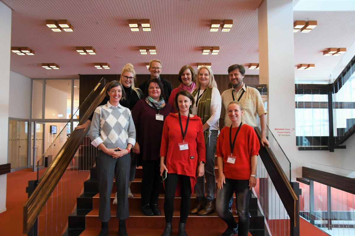 Gruppenfoto in der Zentralbibliothek