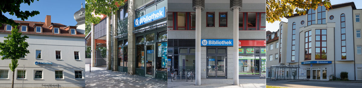 Collage der Bibliotheken, die wieder öffnen