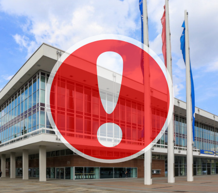 Zentralbibliothek: Sperrbereich beachten