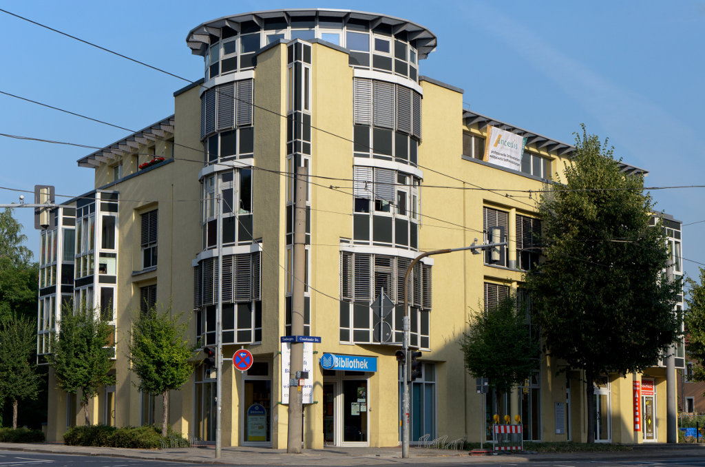 Außenansicht der Bibliothek Cotta Außenansicht der Bibliothek Cotta