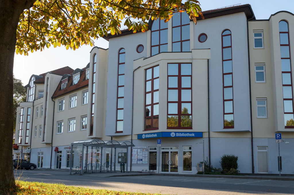 Außenansicht der Bibliothek Weißig