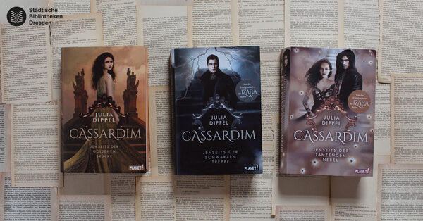 Die Cover der drei Bücher der Cassardim-Reihe